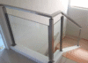 baranda de vidrio para escaleras