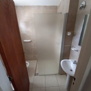 Mampara Rebatible de Vidrio para Ducha con Perfil Rebatible