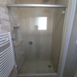 Mampara de Baño Corrediza sobre Ducha 1.20×1.90