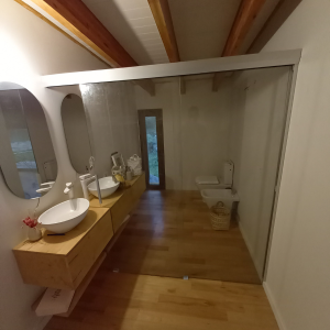 Mampara doble corrediza – Kit Duo anodizado 2000 mm (herrajes + riel)