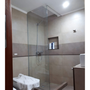 Mampara de Vidrio Fija 1.20×1.90mts Ducha